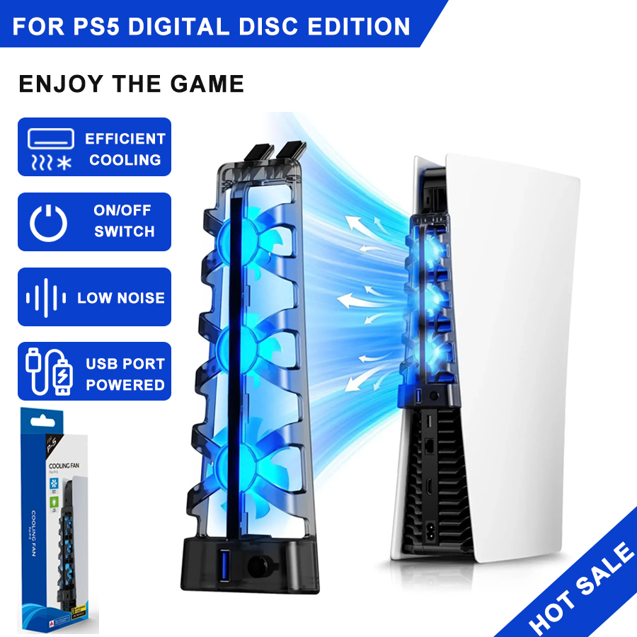 Gaming Accessories Led - Вентилятор охлаждения для PS5 (для дисковых
