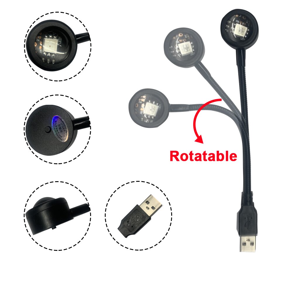 Красочная градиентная USB-ламп – обзор и цена Gaming Accessories Led