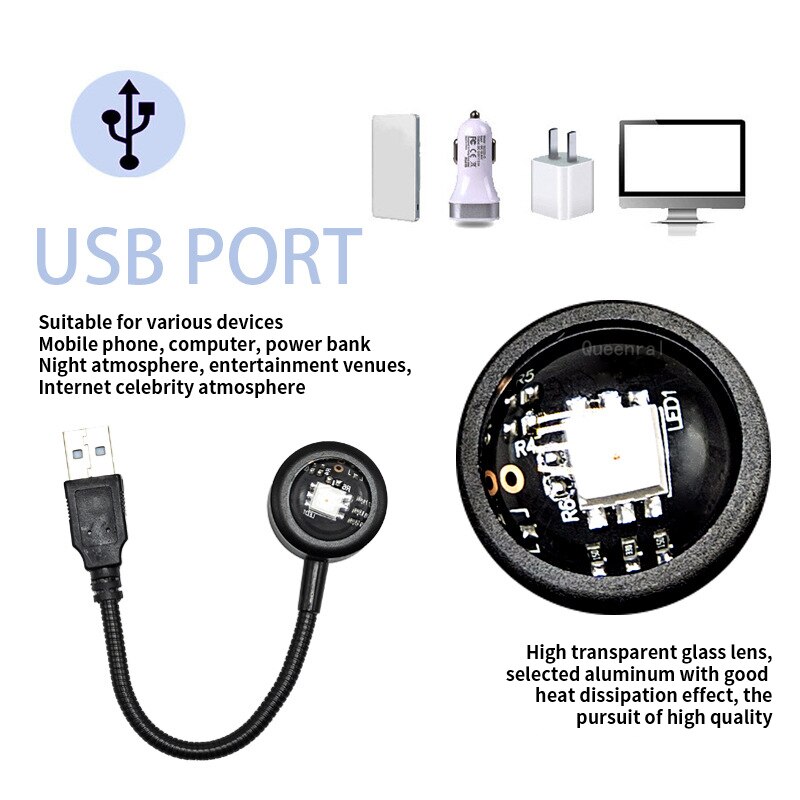 Красочная градиентная USB-ламп – обзор и цена Gaming Accessories Led