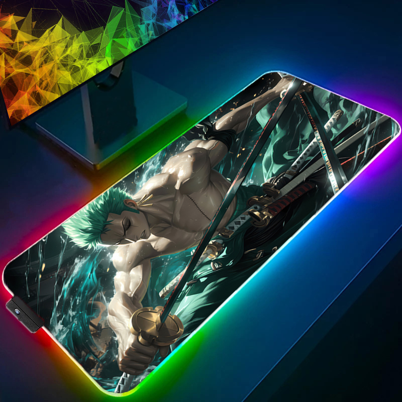 ONE PIECE Zoro коврик для мыши – обзор и цена Gaming Accessories Led